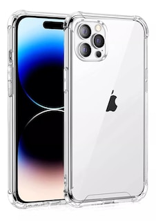 Foto 1 | Funda Para Iphone 14 Pro Protección Contra Golpes Airbag Tpu Color Transparente