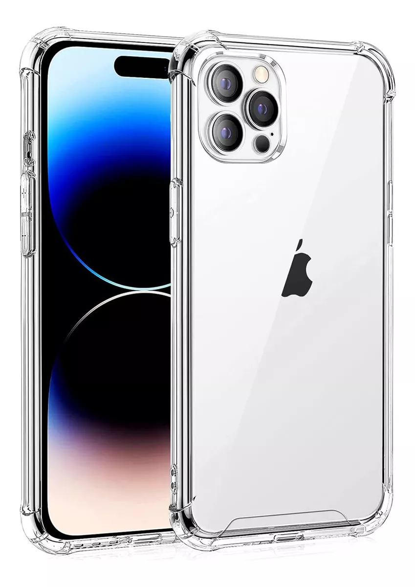 Funda Para Iphone 13 Pro Max Contra Golpes Orilla Reforzada Color Transparente