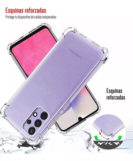 Foto 2 | Funda Para Samsung Galaxy A23 Acrigel Calidad Premium Esquinas Reforzadas Transparente