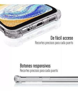 Foto 3 | Funda Para Samsung Galaxy A23 Acrigel Calidad Premium Esquinas Reforzadas Transparente