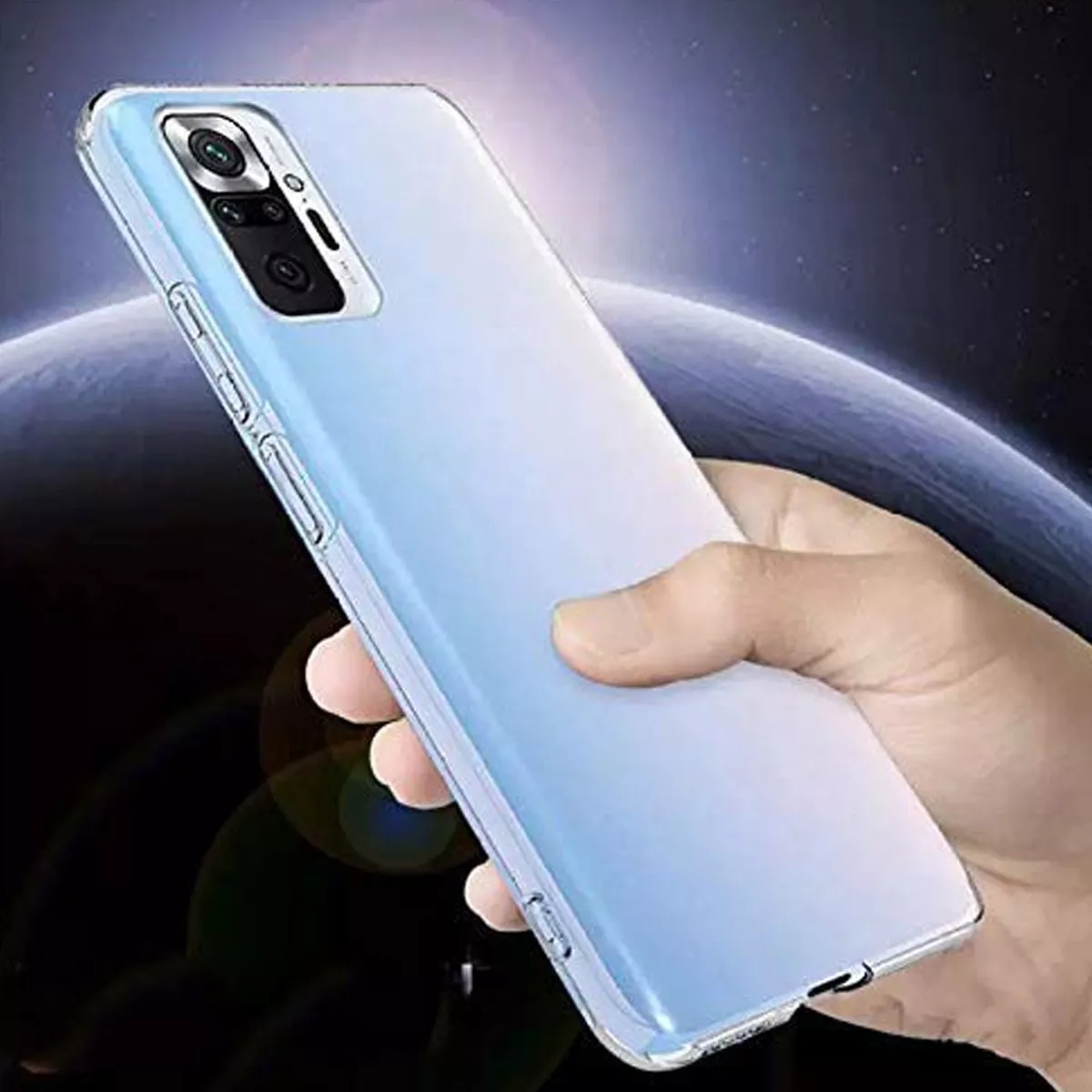 Foto 4 pulgar | Funda Para Xiaomi Note 10s Hybrid Clear Case Premium Ligera Reforzada