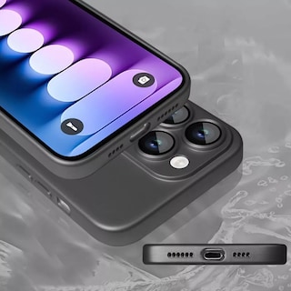 Foto 6 | Funda Para Iphone 15 Pro Tpu Suave Con Magsafe Incluye Mica Negro Magsafe Black