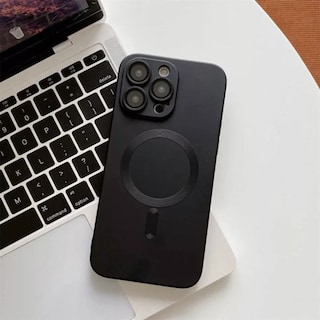 Foto 7 | Funda Para Iphone 15 Pro Tpu Suave Con Magsafe Incluye Mica Negro Magsafe Black
