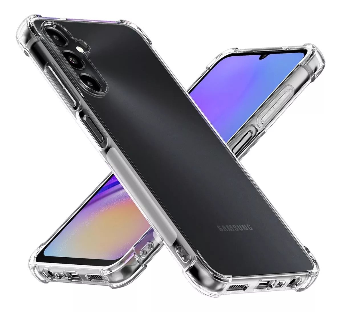 Foto 3 pulgar | Funda Para Galaxy A05 Acrigel Premium Esquinas Reforzadas Transparente