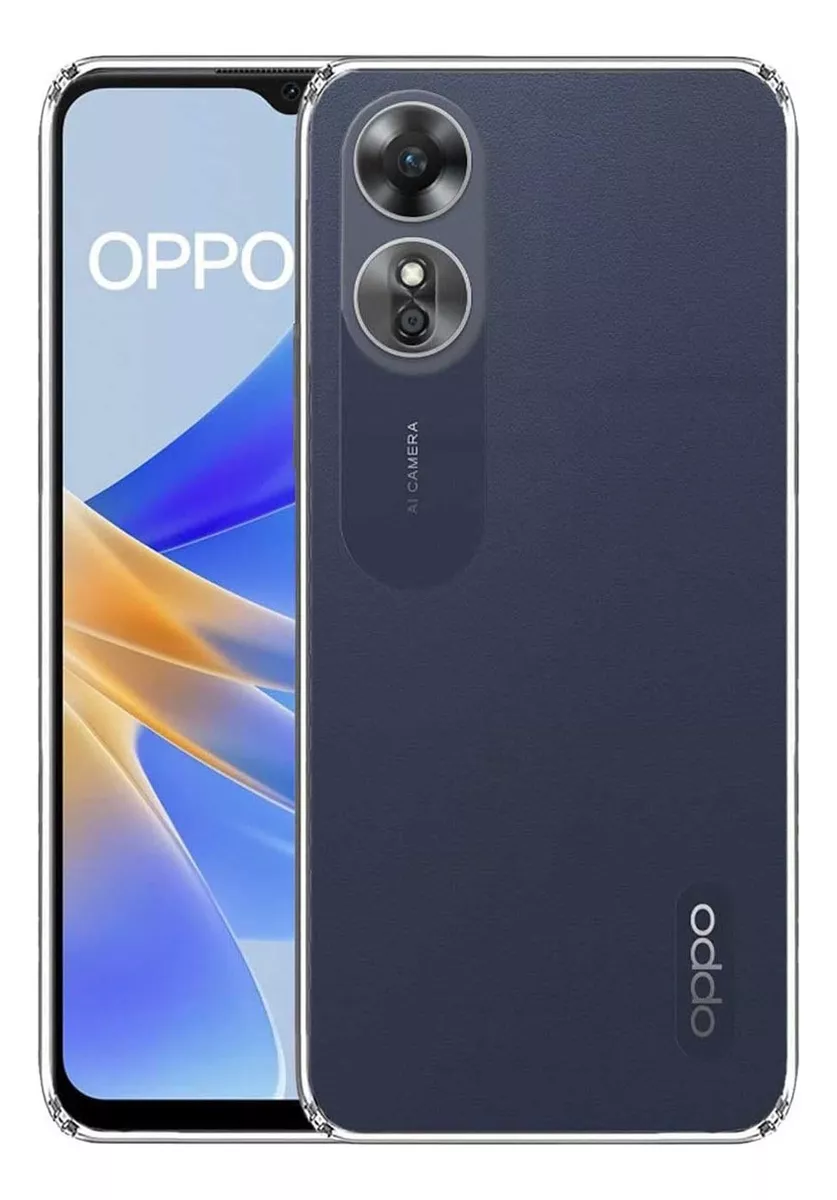 Funda Para Oppo A17 Hybrid Clear Case Premium Semirigida Reforzada