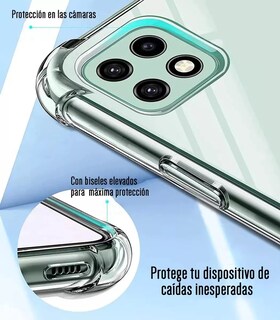 Foto 2 | Funda Para Samsung A22 5g Acrigel Premium Esquinas Reforzada Color Transparente