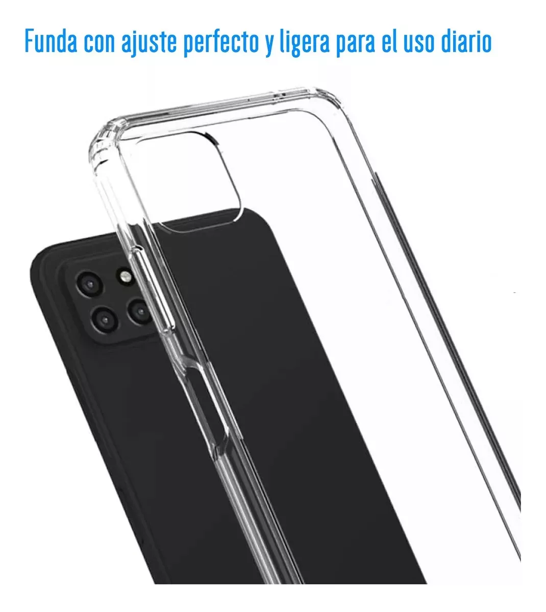 Foto 4 pulgar | Funda Para Samsung A22 5g Acrigel Premium Esquinas Reforzada Color Transparente