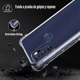 Foto 2 | Funda Para Moto G60s Acrigel Esquinas Reforzadas Uso Rudo Color Transparente