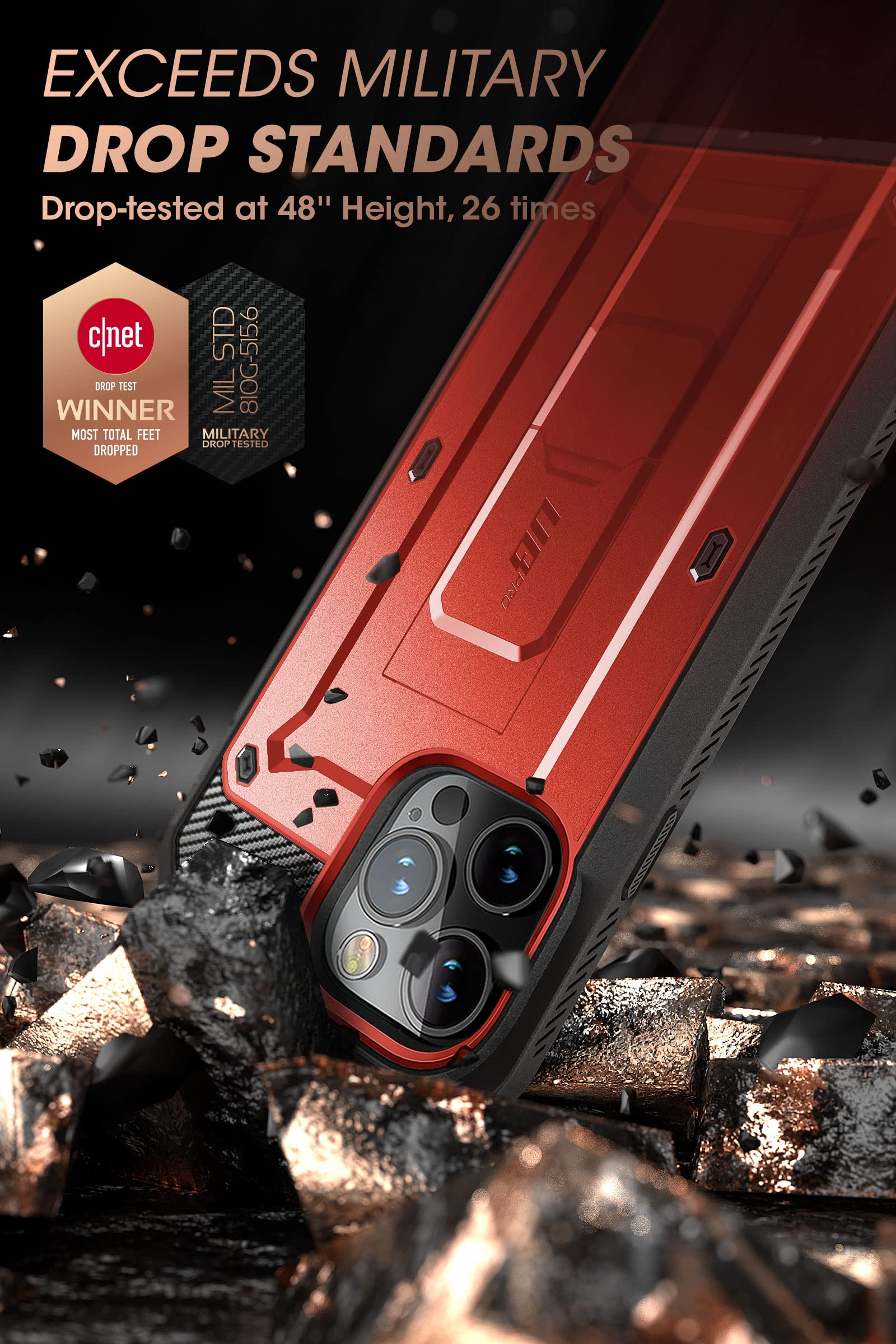 Foto 4 pulgar | Funda Para Teléfono Supcase Unicorn Beetle Pro Iphone 14 Pro Max - Venta Internacional.