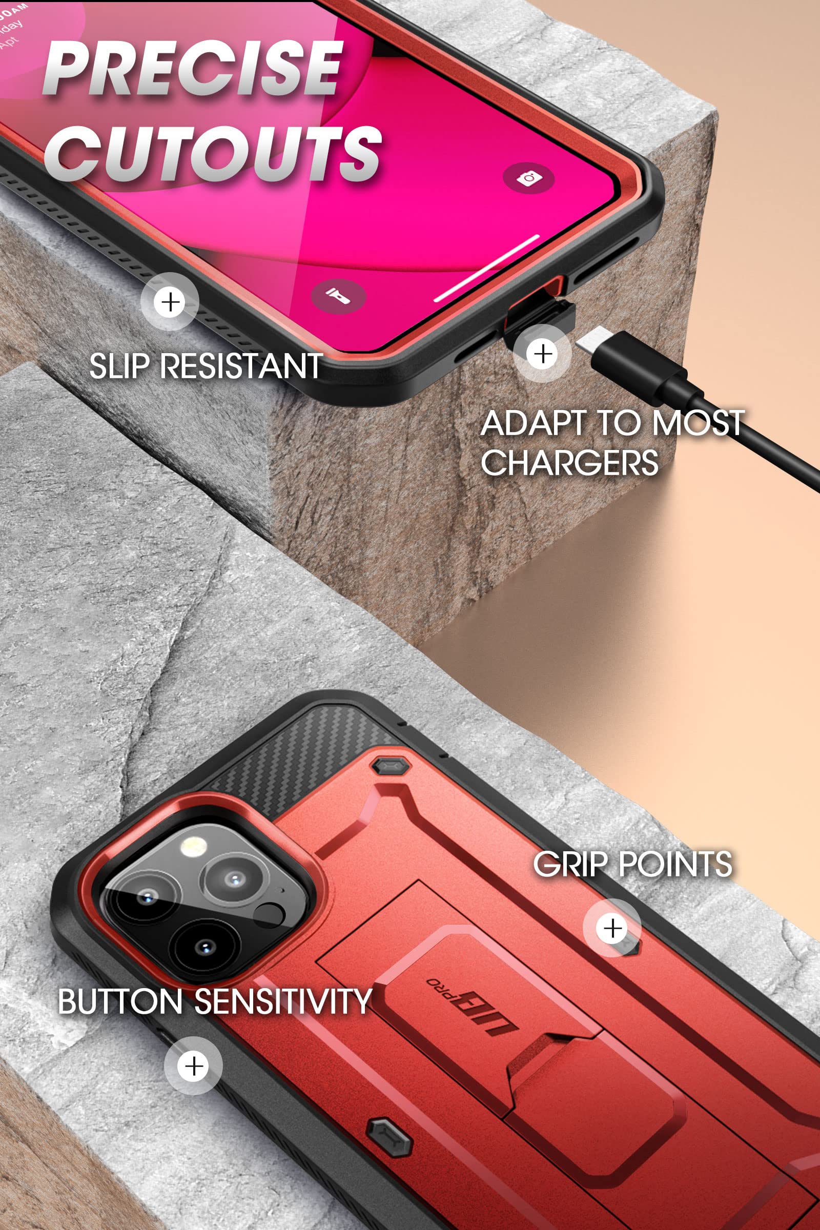Foto 8 pulgar | Funda Para Teléfono Supcase Unicorn Beetle Pro Iphone 14 Pro Max - Venta Internacional.