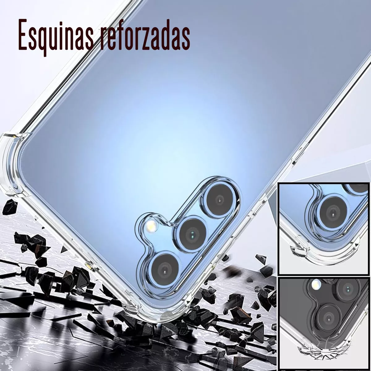Foto 3 pulgar | Funda Para Galaxy A15 Acrigel Ligera Uso Rudo Esq Reforzadas
