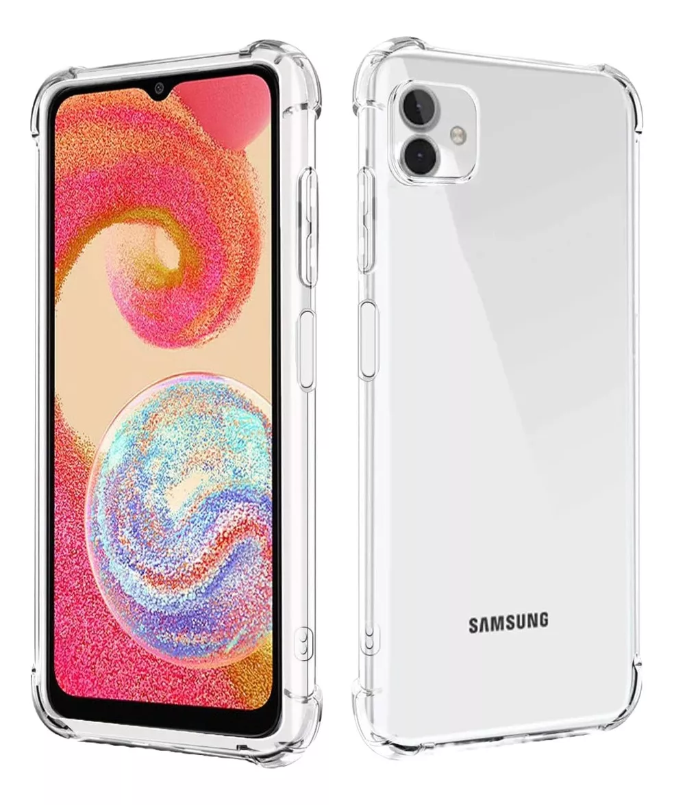 Funda Para Galaxy A04 4g Acrigel Premium Esquina Reforzada Antigolpes Transparente