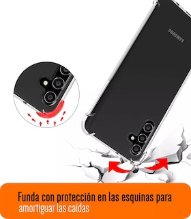 Foto 3 | Funda Para Samsung A145g Acrigel Premium Esquina Reforzada Color Transparente Samsung A14 5g