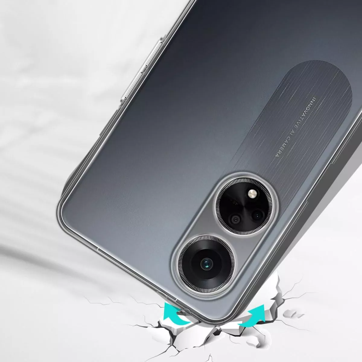 Foto 3 pulgar | Funda Para Oppo A60 4g Hybrid Clear Case Premium Reforzado