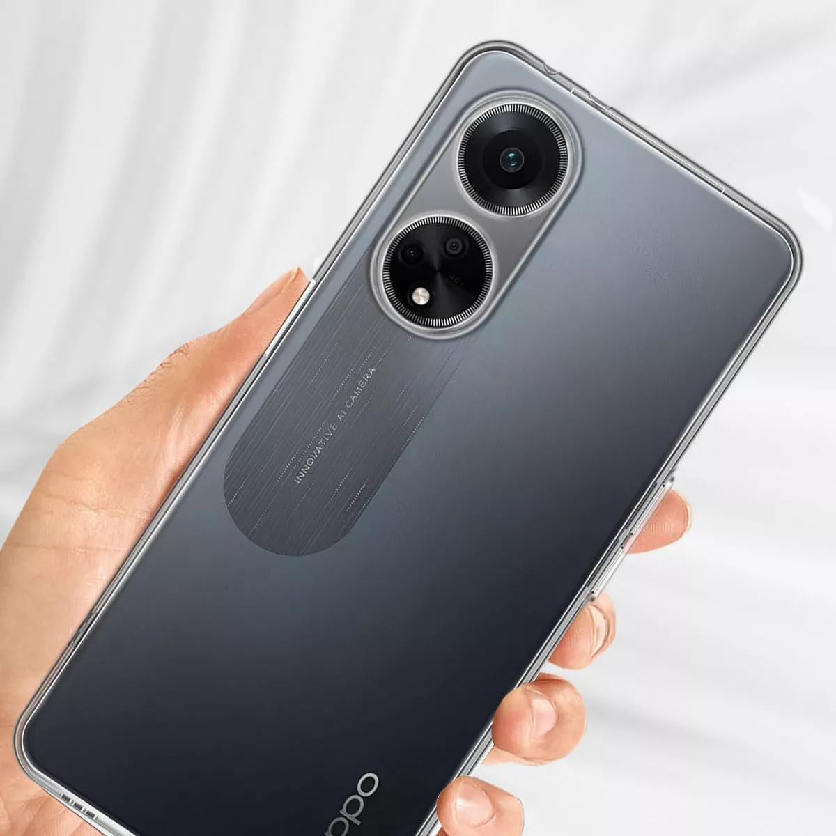 Foto 4 pulgar | Funda Para Oppo A60 4g Hybrid Clear Case Premium Reforzado
