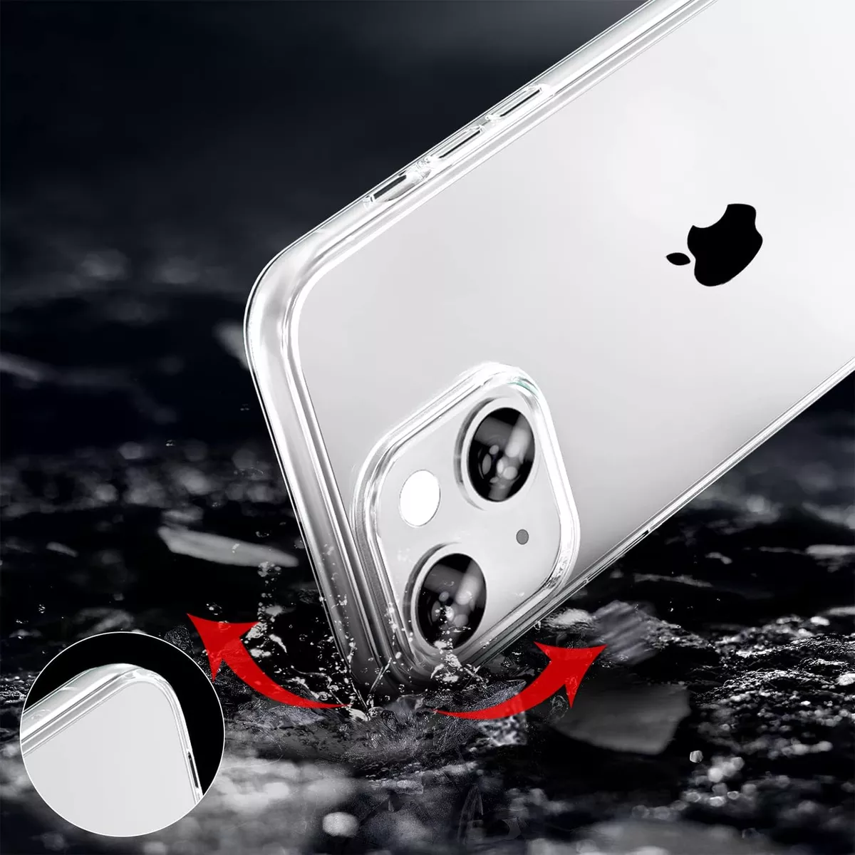Foto 4 pulgar | Funda Para Iphone 16 Hybrid Clear Case Premium Reforzado