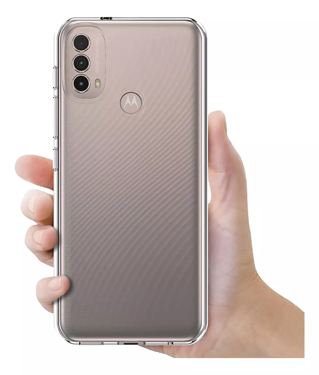 Foto 4 pulgar | Funda Para Moto E30 Hybrid Clear Case Tpu Premium