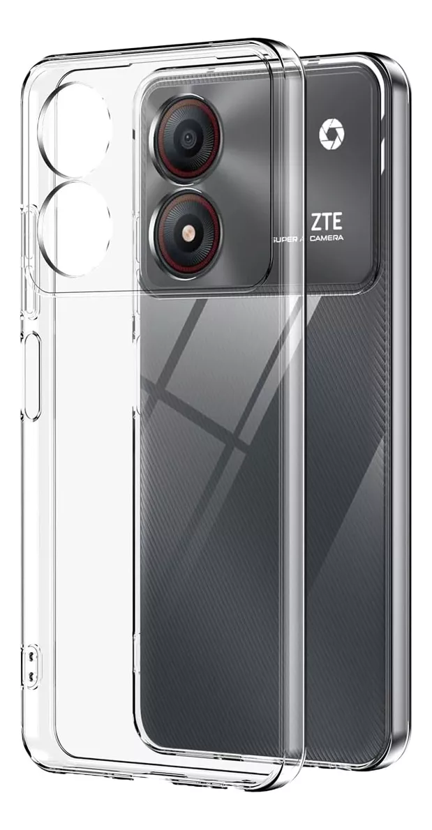 Funda Para Zte Blade A34 Hybrid Clear Case Premium Reforzado