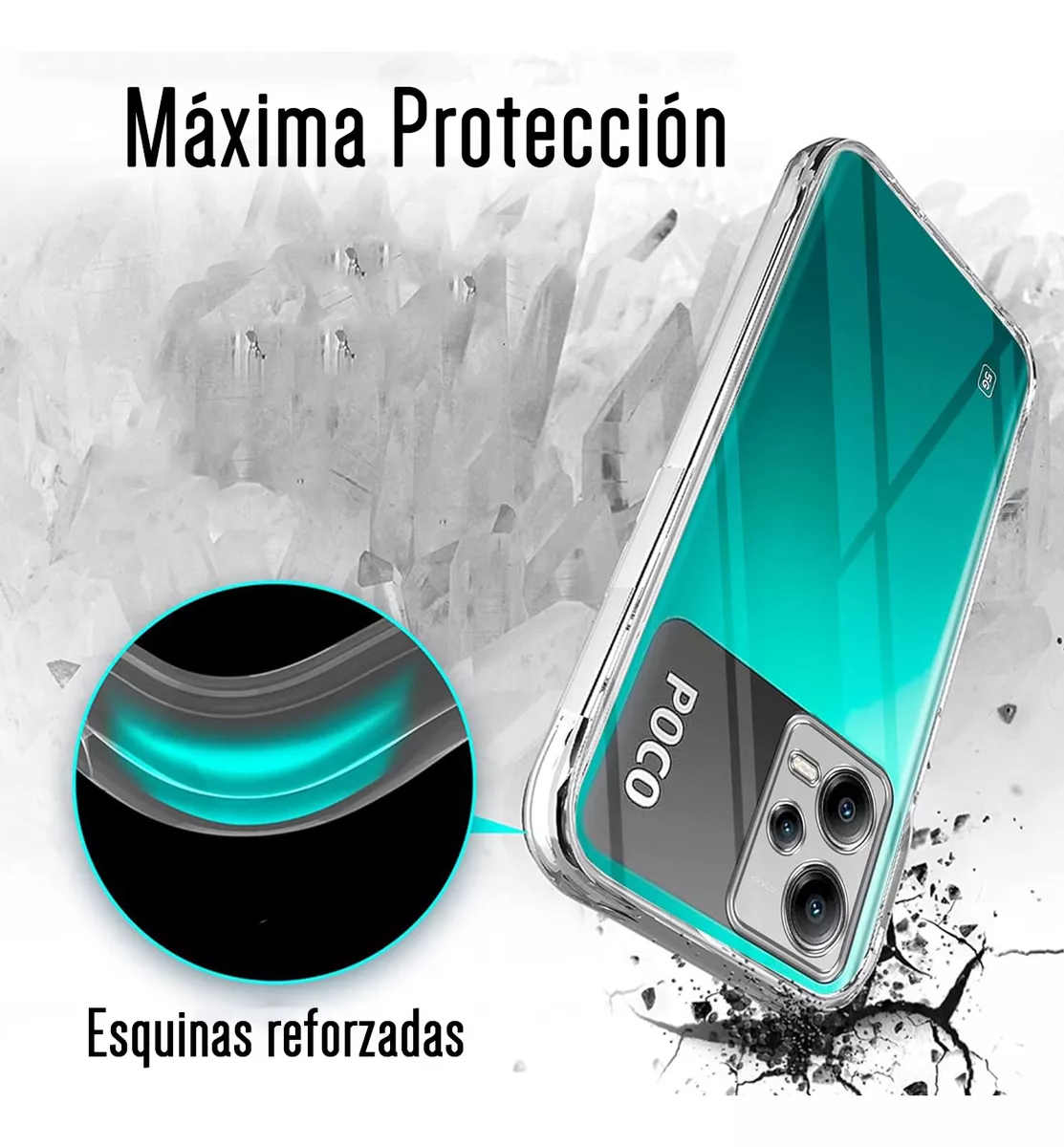 Foto 3 | Funda Para Xiaomi Note 12 Pro 5g Hybrid Clear Protector Tpu Premium