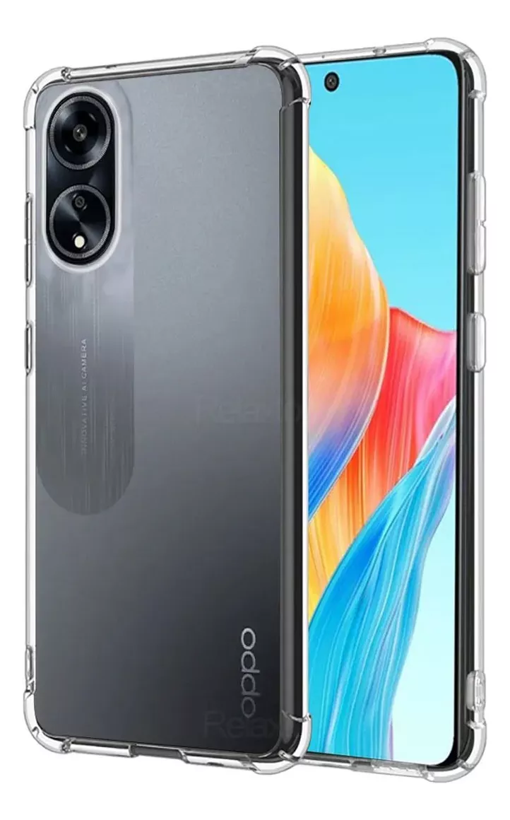 Foto 2 pulgar | Funda Para Oppo A38 4g Acrigel Ligera Uso Rudo Reforzada Color Transparente