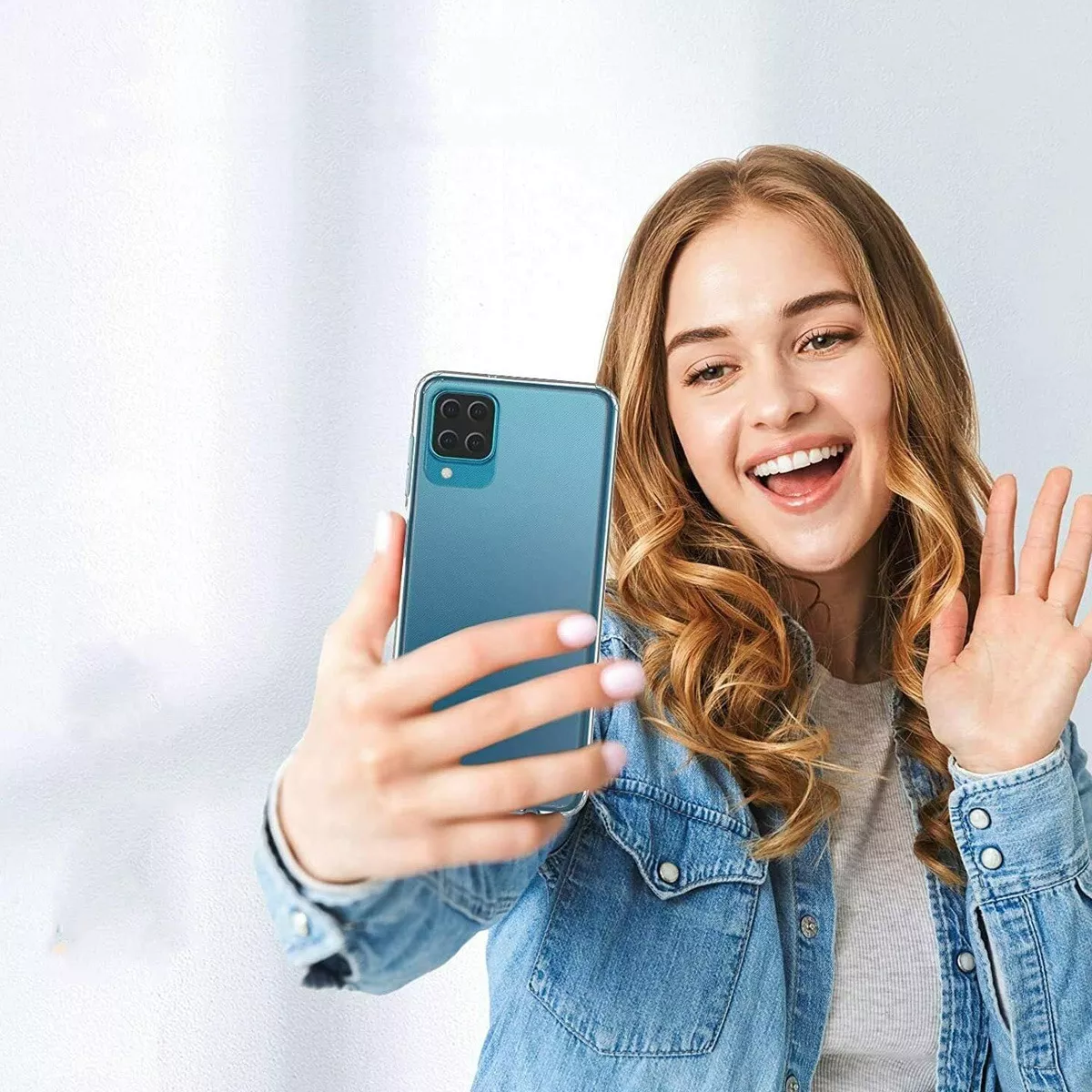 Foto 4 pulgar | Funda Para Galaxy A22 5g Hybrid Clear Protector Premium Tpu Reforzado