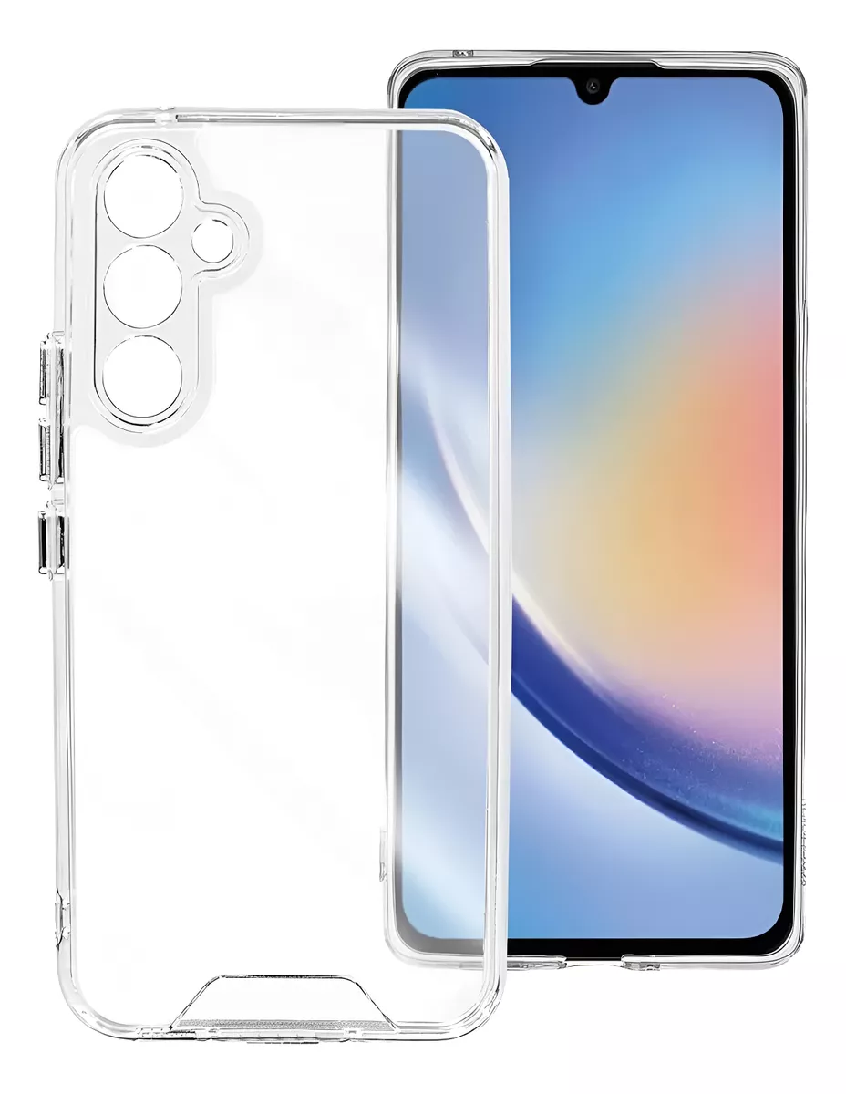 Funda Para Galaxy A34 Hybrid Clear Calidad Premium Reforzada Anticaídas