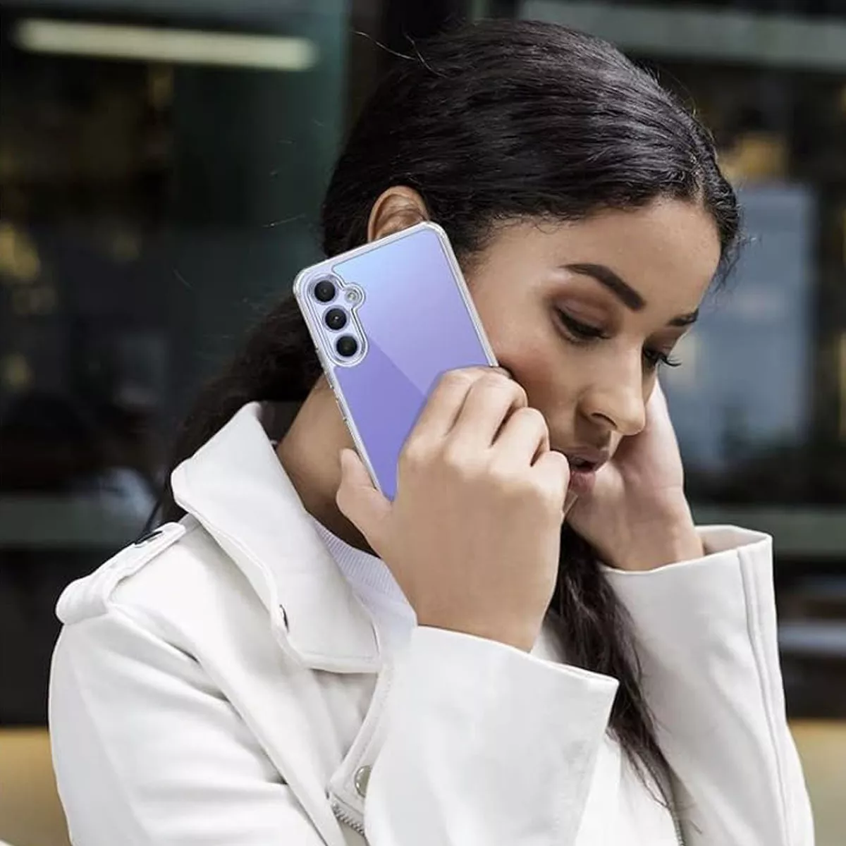 Foto 3 | Funda Para Galaxy A34 Hybrid Clear Calidad Premium Reforzada Anticaídas