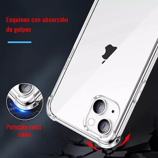 Foto 3 | Funda Para Iphone Acrigel Calidad Premium Esquinas Reforzada Transparente Iphone 15 Plus
