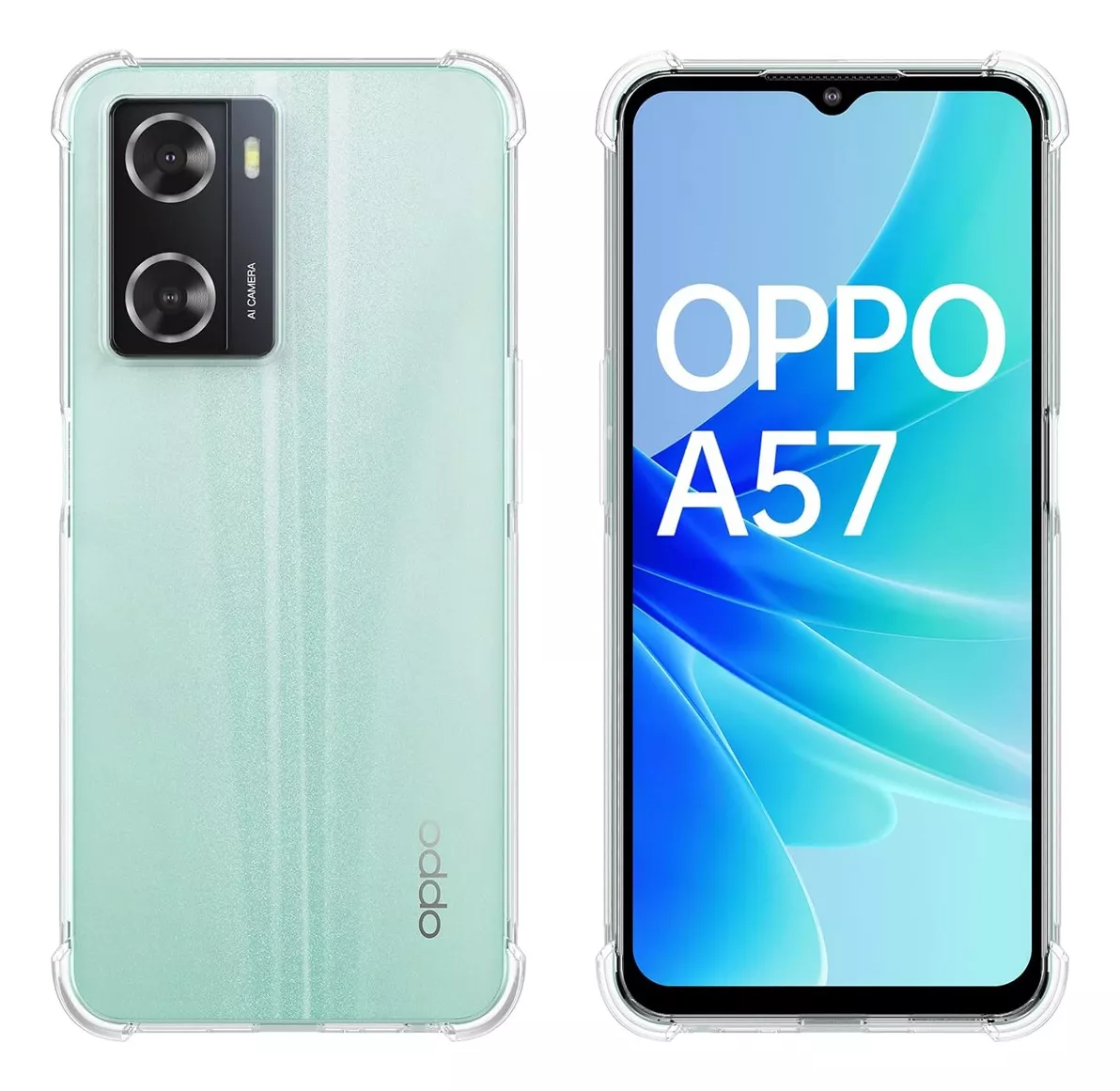 Foto 4 pulgar | Funda Para Oppo A57/ A77 Acrigel Calidad Premium Reforzada Transparente