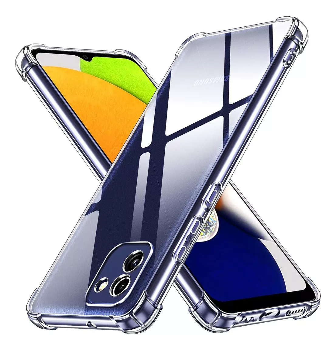 Foto 3 pulgar | Funda Para Samsung A03 Acrigel Esquinas Reforzadas Aribag Color Transparente