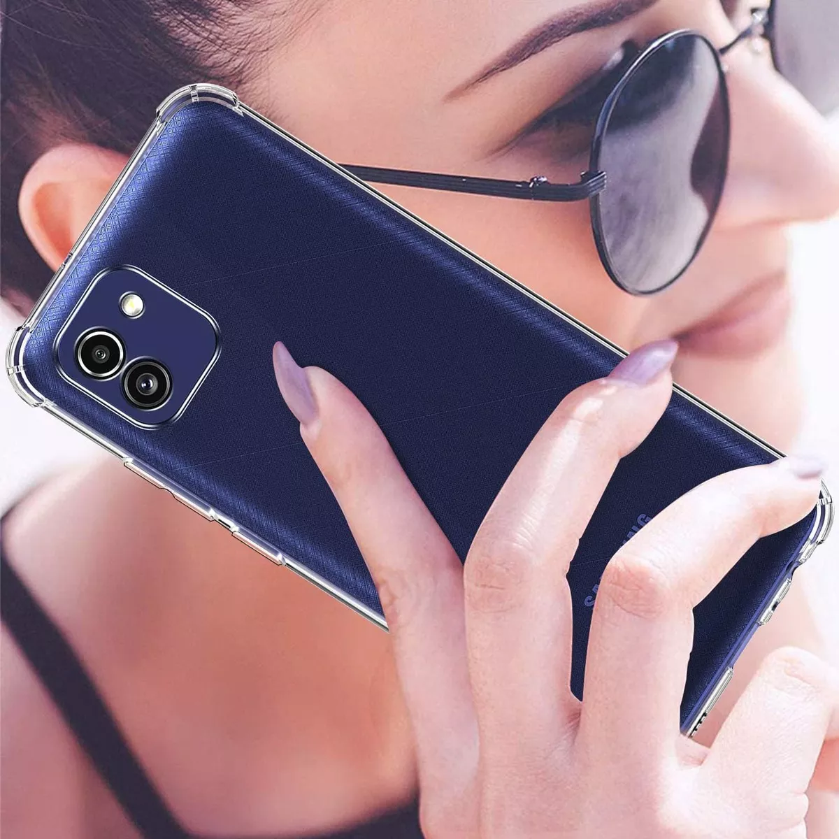 Foto 4 pulgar | Funda Para Samsung A03 Acrigel Esquinas Reforzadas Aribag Color Transparente