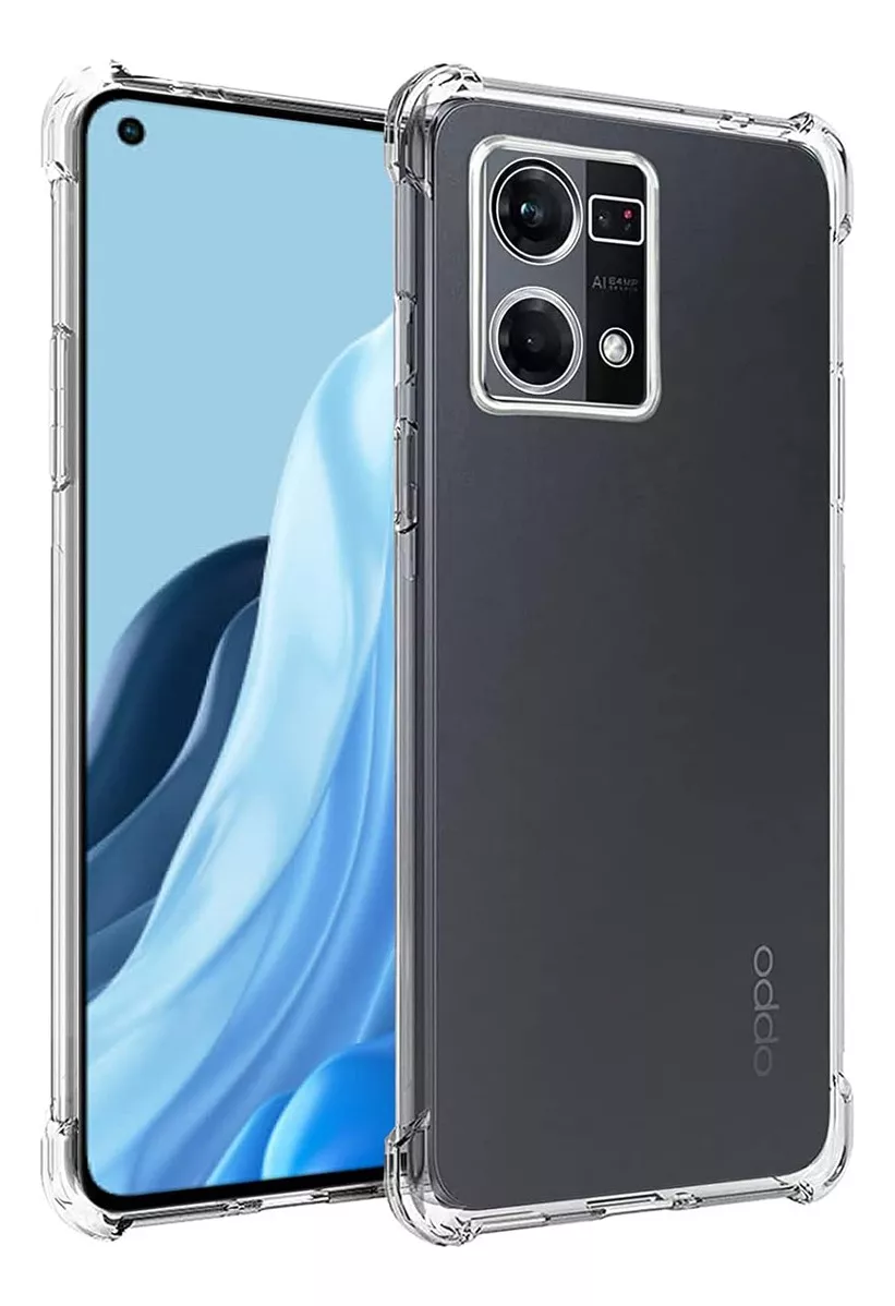Foto 2 pulgar | Funda Para Oppo Reno 7 4g Acrigel Esquinas Reforzadas Color Transparente