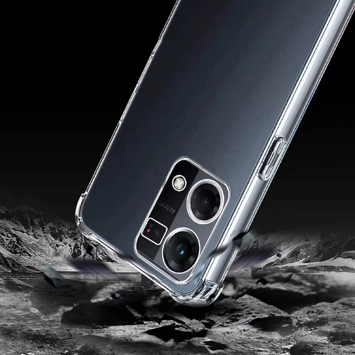 Foto 4 pulgar | Funda Para Oppo Reno 7 4g Acrigel Esquinas Reforzadas Color Transparente