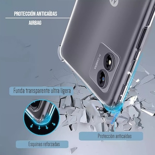 Foto 3 | Funda Para Moto E13 Acrigel Con Aribag Esquinas Reforzadas Color Transparente