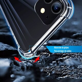 Foto 3 | Funda Para Iphone 11 Esquinas Reforzadas Protección Airbag Transparente Iphone 11