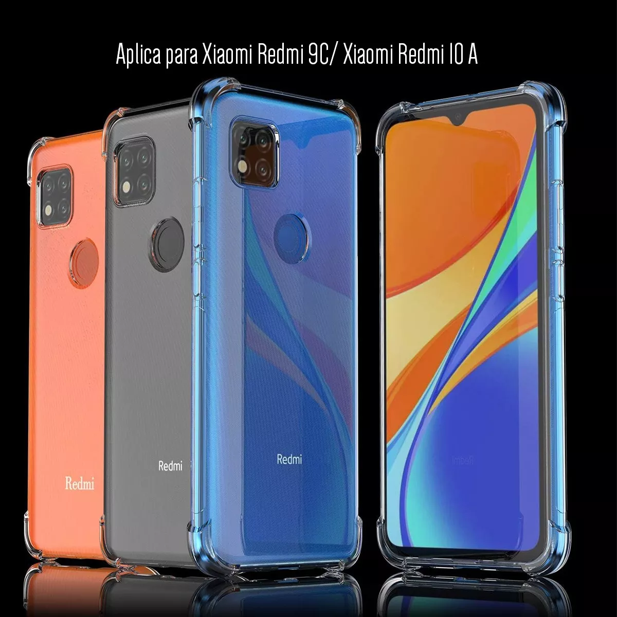 Foto 2 | Funda Para Xiaomi Redmi 9c/ 10a De Acrigel Premium Esquinas Reforzadas Transparente
