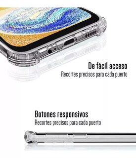 Foto 3 | Funda Para Galaxy A13 4g Acrigel Calidad Premium Esquina Reforzada Transparente