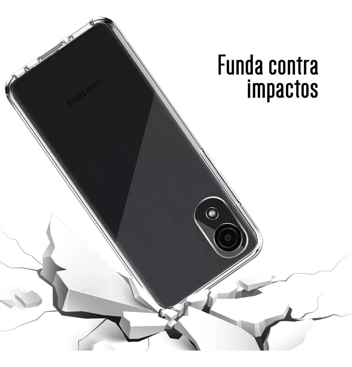 Foto 3 pulgar | Funda Para Galaxy A03 Core Hybrid Clear Kiosla Case Premium