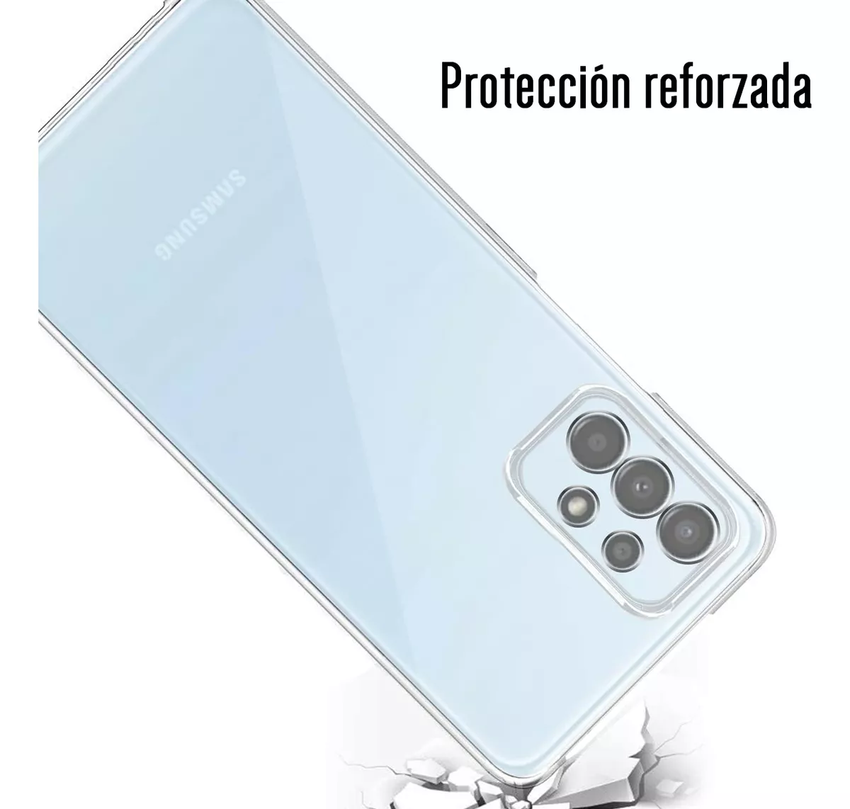 Foto 4 pulgar | Funda Para Galaxy A13 4g Hybrid Clear Protector Tpu Premium