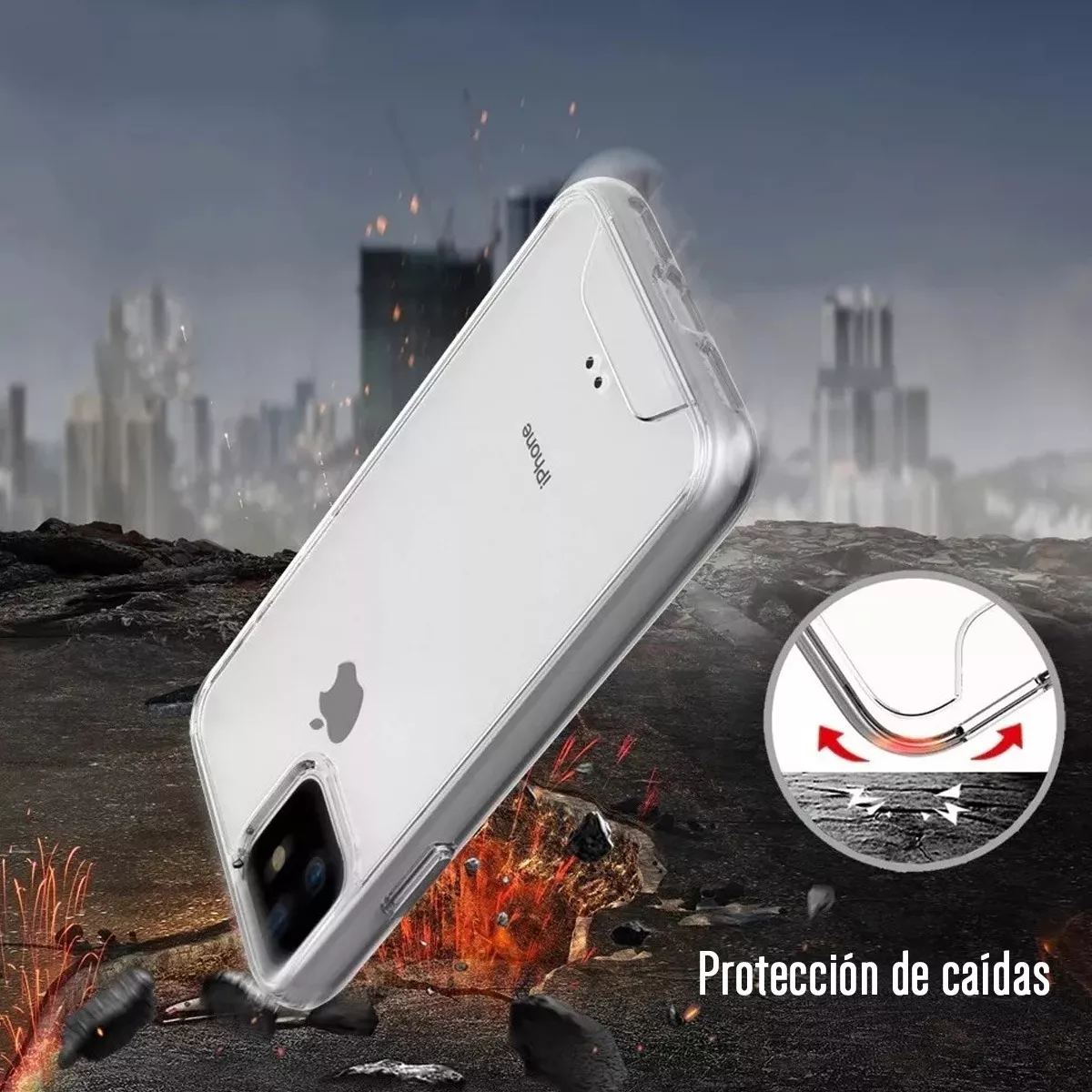 Foto 3 pulgar | Funda Para Iphone 16 Pro Hybrid Clear Kiosla Case Reforzado