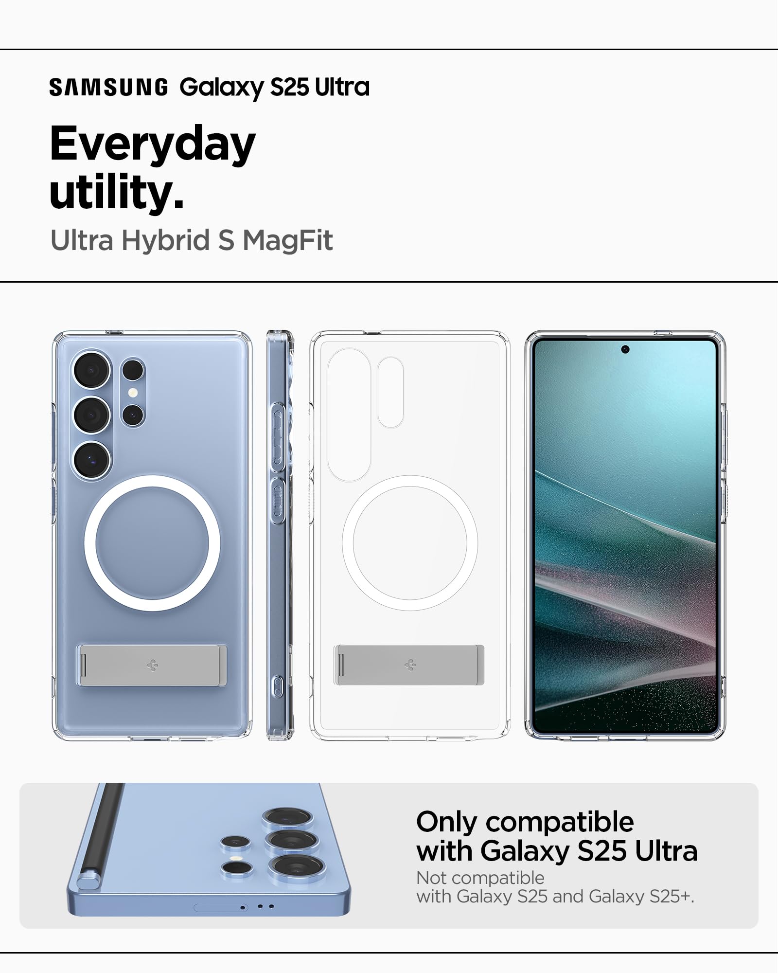 Foto 3 pulgar | Funda Spigen Ultra Hybrid S Magfit Para Samsung Galaxy S25 Ultra - Venta Internacional.