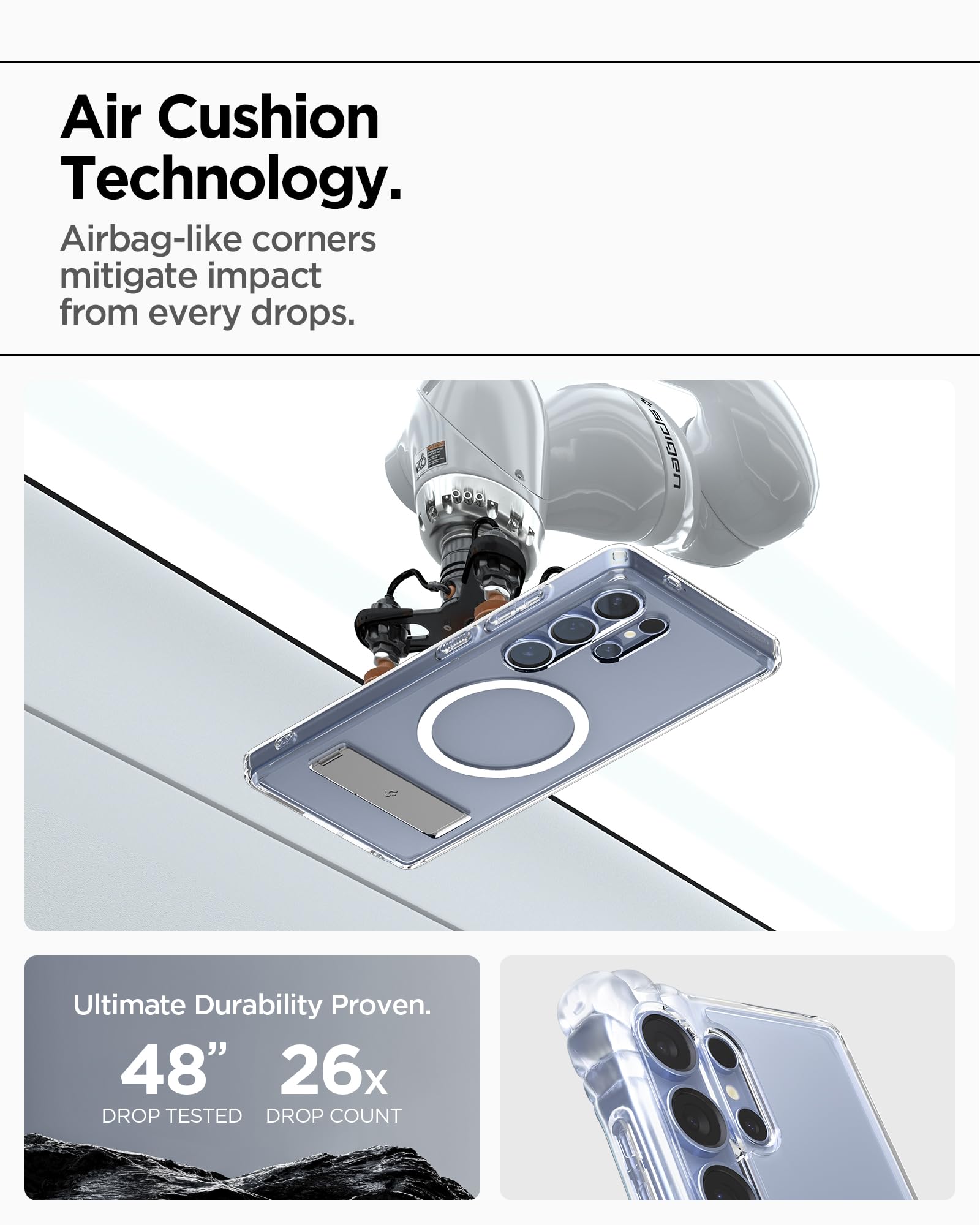 Foto 6 pulgar | Funda Spigen Ultra Hybrid S Magfit Para Samsung Galaxy S25 Ultra - Venta Internacional.