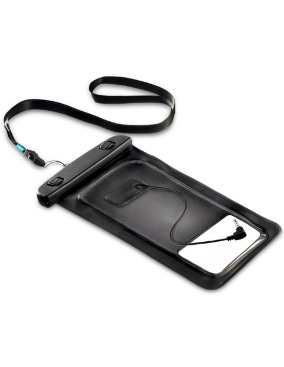 Funda Impermeable Universal Para Celular C7183 Iwave Color Negro