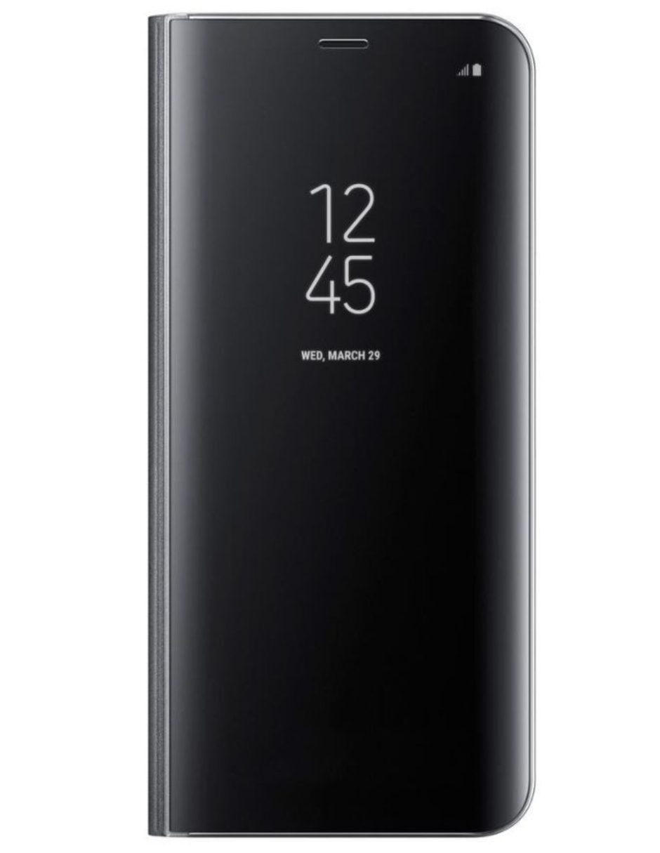 Funda Para Samsung Galaxy S8 Plus Clear View Standing Cover Negra