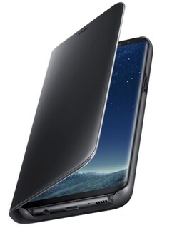 Foto 3 | Funda Para Samsung Galaxy S8 Plus Clear View Standing Cover Negra