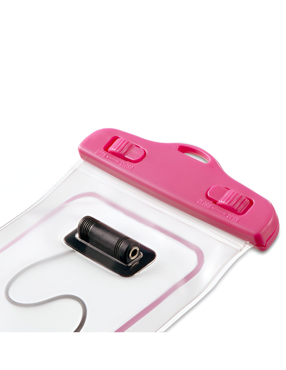 Foto 4 pulgar | Funda Impermeable Universal Para Celular Ic7183 Iwave Color Rosa