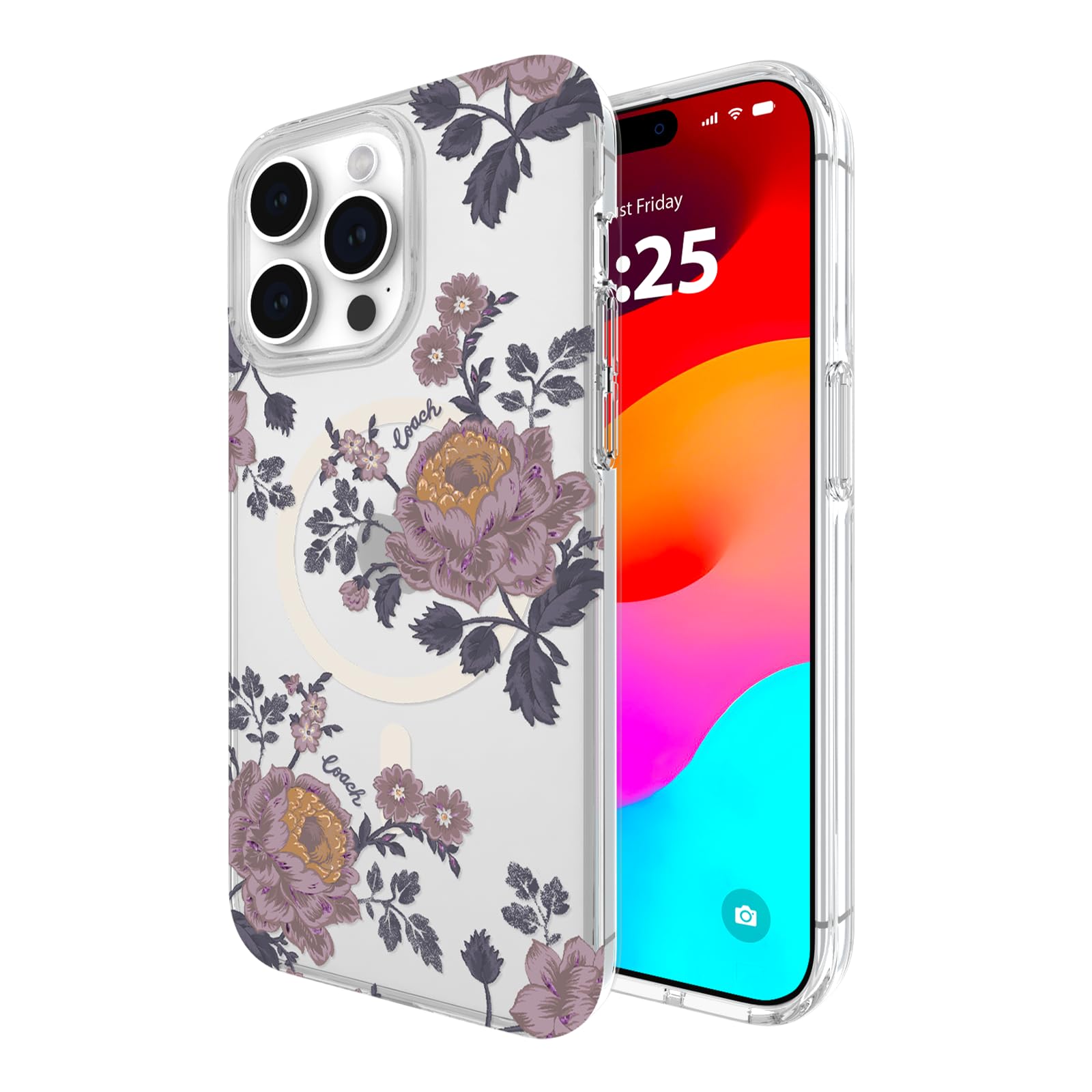 Foto 2 pulgar | Funda De Teléfono Coach Moody Floral Para Iphone 15 Pro Max - Venta Internacional.