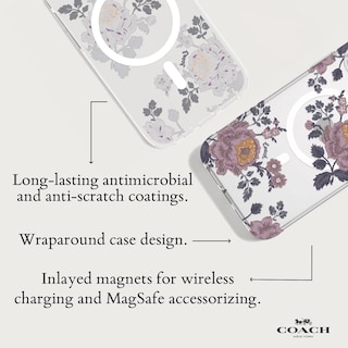 Foto 5 | Funda De Teléfono Coach Moody Floral Para Iphone 15 Pro Max - Venta Internacional.