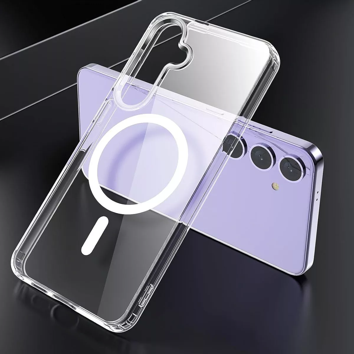 Foto 4 pulgar | Funda Para Galaxy S25 Plus Magnetic Clear Kiosla Tpu Premium