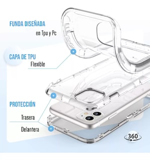 Foto 3 | Funda Para Iphone 11 Alto Impacto Antishock Elaborado De 3 Piezas